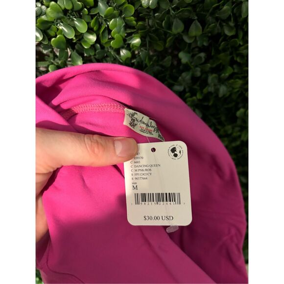 Free People Hot Pink Y2K Style Mini Skirt Sz Medium NWT - Picture 3 of 3